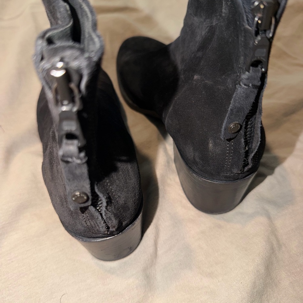 Rag and Bone Women’s Black Suede Ankle Boots - Picture 5 of 10